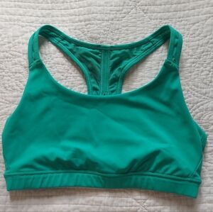 Athleta Racerback Sports Bra In GREEN